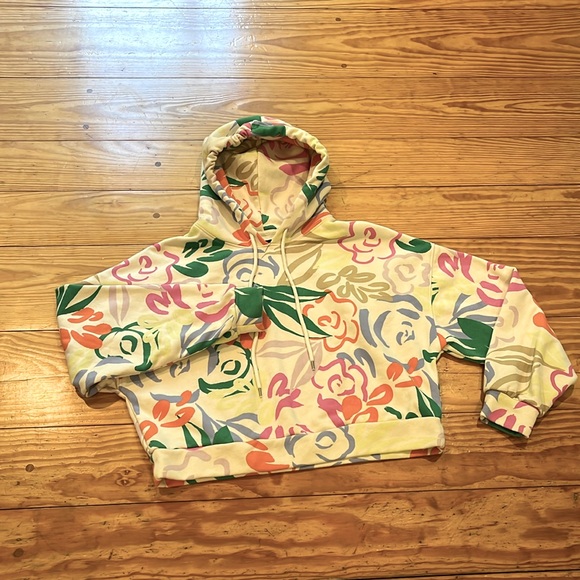 Gap cropped floral hoodie - Picture 3 of 5